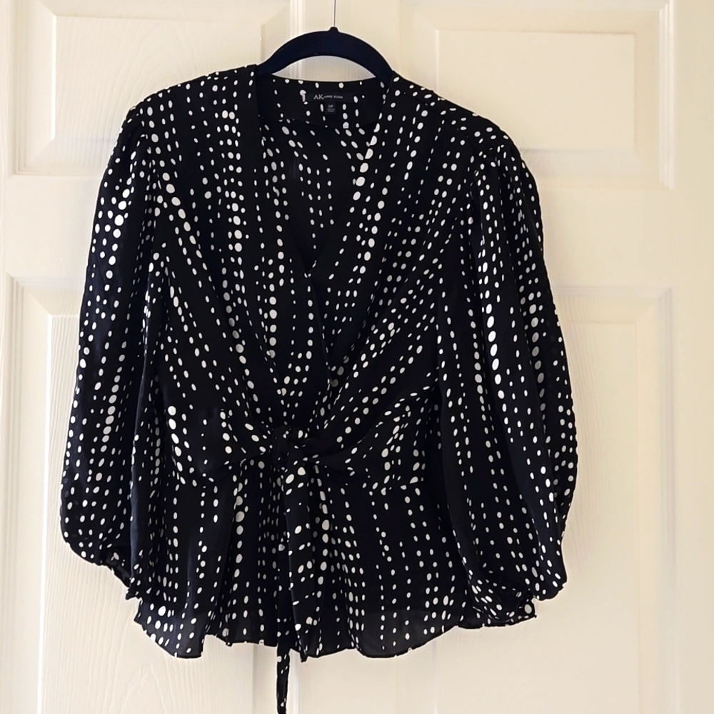 Silk Anne Klein Blouse size 12P